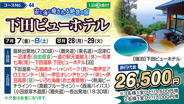 宙と海に癒される絶景の宿 下田ビューホテル（宿泊）
